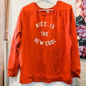 Old Navy Red Graphic sweater